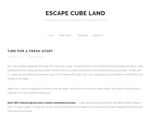 Tablet Screenshot of escapecubeland.com